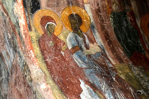 Peribleptos monastery frescos Mystras