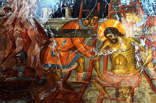 Peribleptos monastery frescos Mystras