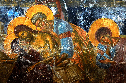 Peribleptos monastery frescos Mystras