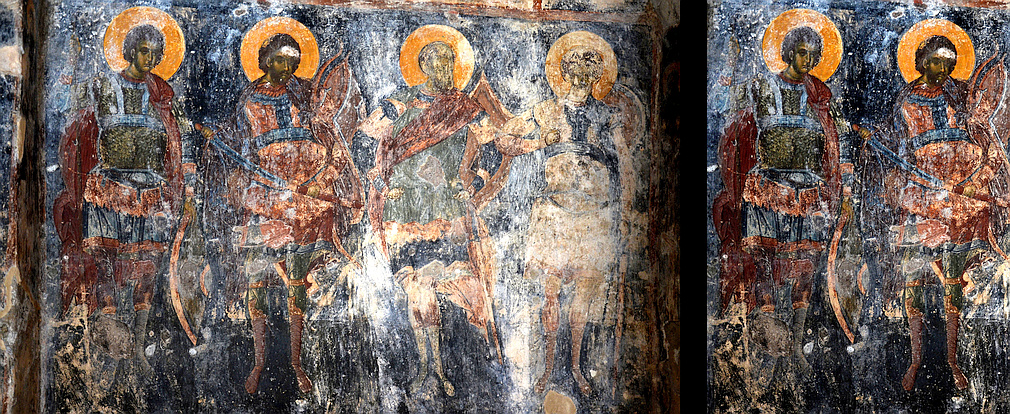 Peribleptos monastery frescos Mystras