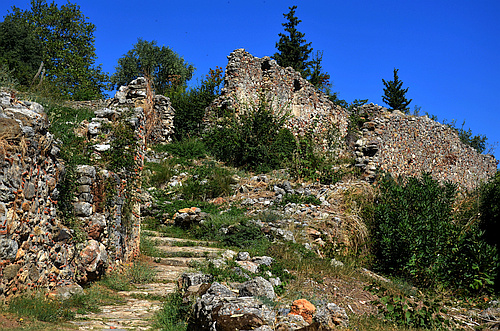 medieval ruins in Mystras