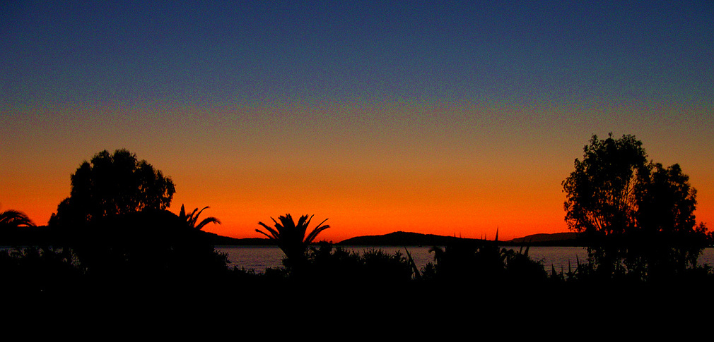 sunset at Voidokoilia