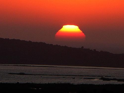 sunset at Voidokoilia