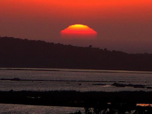 sunset at Voidokoilia