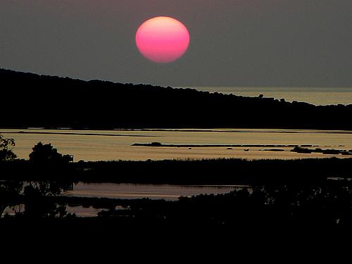 sunset at Voidokoilia