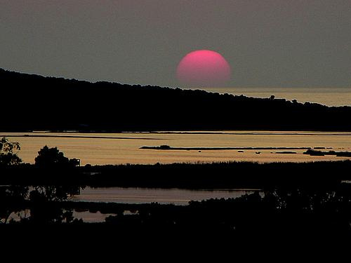 sunset at Voidokoilia
