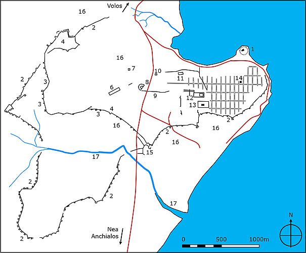 plan of ancient Demetrias
