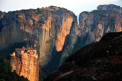 view to Barbara Roussanou monastery