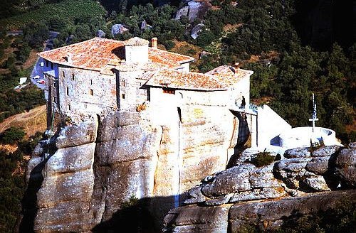 view to Barbara Roussanou monastery